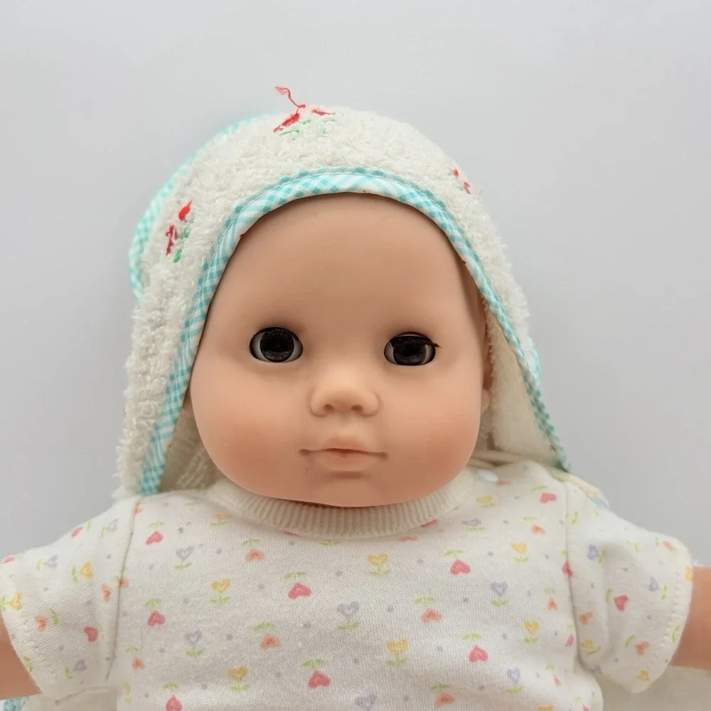 Vintage Pleasant Company Bitty Baby Brown Hair Brown‎ Eyes & Crib Accessories